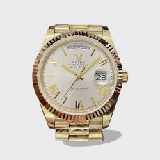 데이데이트 실버 다이얼 옐로우 골드 /GM /40mm 228235/2836무브 /두께 12.5mm