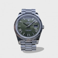 데이데이트 올리브 그린 다이얼 텅스텐 /GM /41mm m228236/2836무브 166g /두께 12.5mm