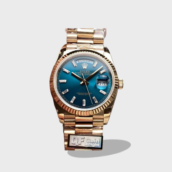 데이데이트 다이아 다이얼 로즈골드 금통 /QF v5 /36mm /2836무브먼트 /140g 텅스텐