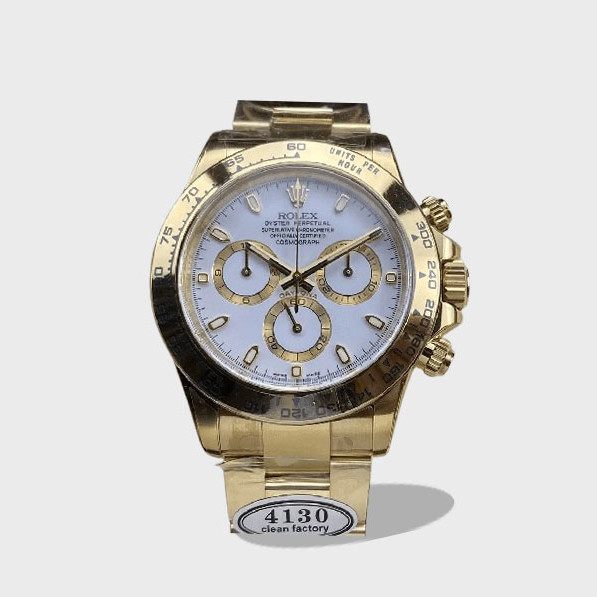 데이토나 크로노그로프 흰판 금통 /CLEAN /40mm 116505/4130무브 /두께 12.2mm