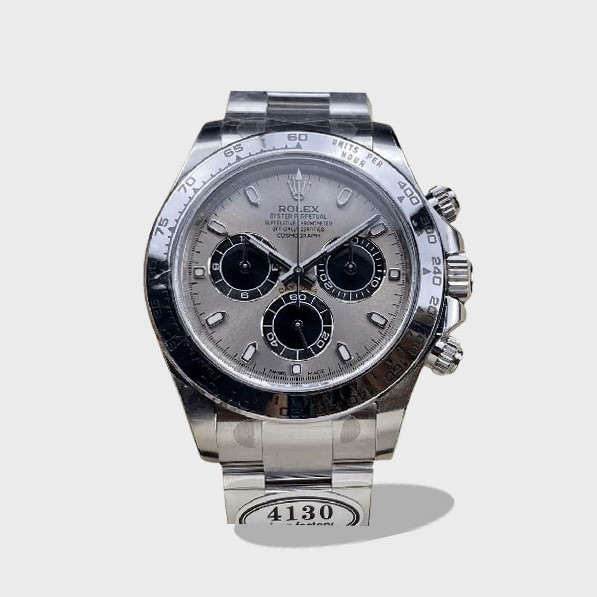 데이토나 크로노그로프 실버 다이얼 스틸 /CLEAN /40mm 116505/4130무브 /두께 12.2mm