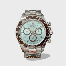 데이토나 플래티늄 바게트 다이아 10P /QF  /40mm /4131무브(크로노 기능 구현) /무게 동일 /텅스텐