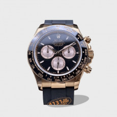 데이토나 코스모그래프 데이토나 블랙 다이얼 로즈골드 러버밴드 /QF V6 /40mm m126515 /4131무브(크로노 기능 구현) /무게 동일 /텅스텐