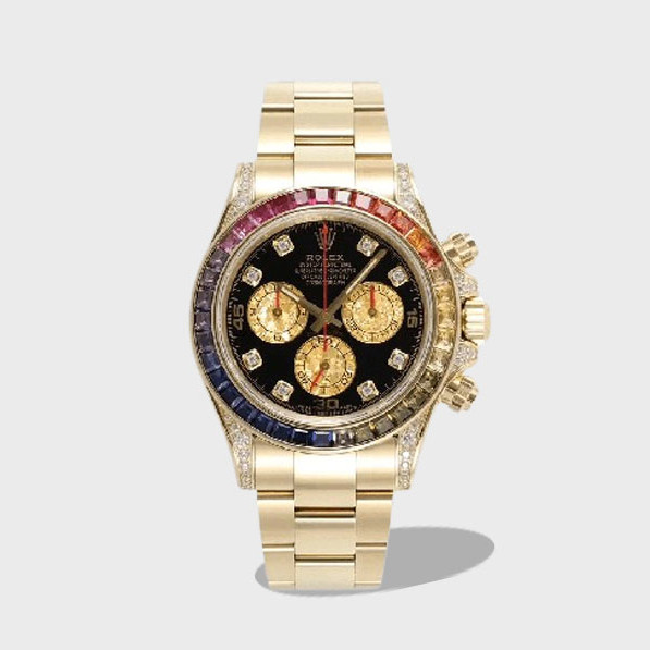 데이토나 검판 레인보우 다이아 베젤 옐로우 골드 /ZF /40mm /4130무브 먼트