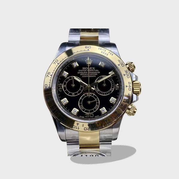 데이토나 블랙 8P 다이얼 옐로우 골드 콤비 /CLEAN m116503 /40mm /4131무브