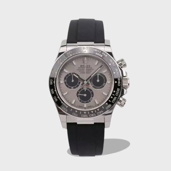 데이토나 코스모그래프 데이토나 그레이 다이얼 러버 스트랩 /VS m126506-0006 /40mm /무브먼트 아시아 슈퍼 클론 4131, 28800vph