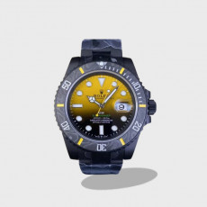 서브마리너 커스텀 블랙/옐로우 다이얼 /DIW /40mm /Asian Super Clone 3135 자동 무브먼트
