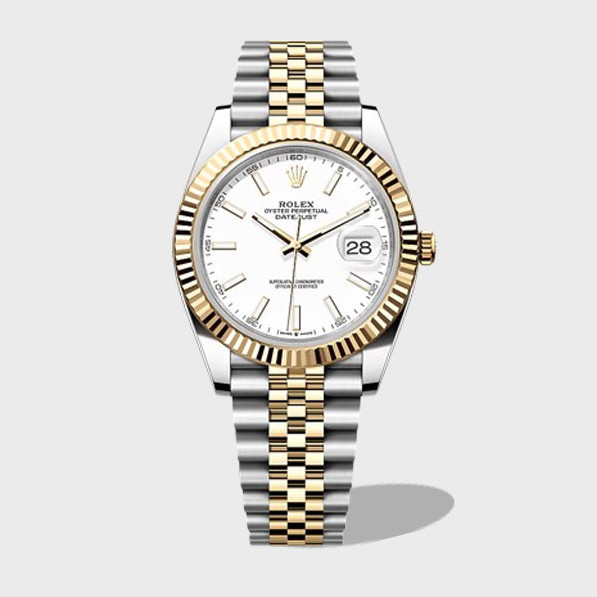 데이저스트 화이트 다이얼 콤비 쥬빌레 / ARF / 41mm / 3235무브, 두께 11.8mm