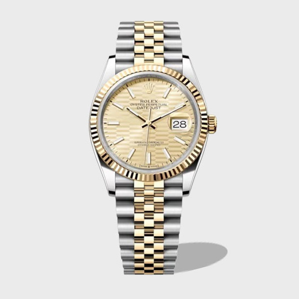 데이저스트 샴폐인 와플 다이얼 콤비 쥬빌레 / ARF / 41mm / 3235무브, 두께 11.8mm