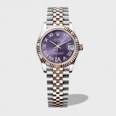 여성용 데이저스트 퍼플 로만 다이얼 로골 콤비 / A+ 278271 / 31mm / 크기: 31mm x 11.3mm 무브먼트: DD2824 자동 무브먼트, 진동 주파수 28800회