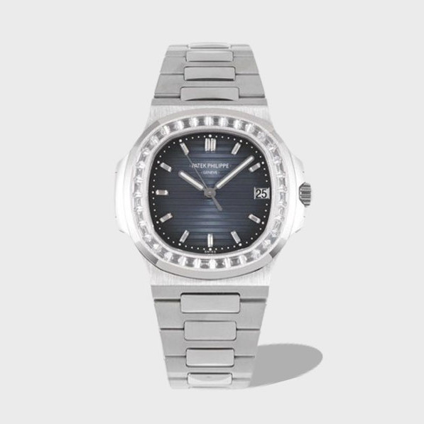 노틸러스 청판 다이얼 바게트 다이아 베젤 / PPF 5711 / 40mm / 324SC 무브, 사이즈 40mm