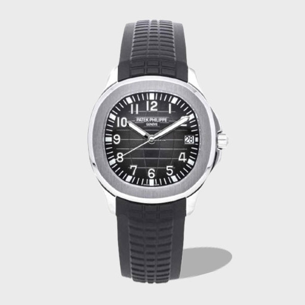 아쿠아넛 스틸 검판 러버밴드 / ZF 5167 / 42mm / Cal.324 무브, 두께 8.6mm