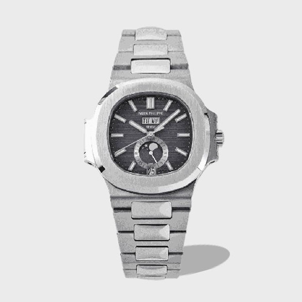 노틸러스 문페이즈 그레이 다이얼 SS 브레이슬릿 / PPF 5726 / 40.5mm / Patek 정품 칼리버 324S 무브먼트 99% 동일