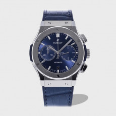 클래식 퓨전 티타늄 블루 선레이 다이얼 / HB 521.NX.7170.LR / Hub 7750 무브먼트