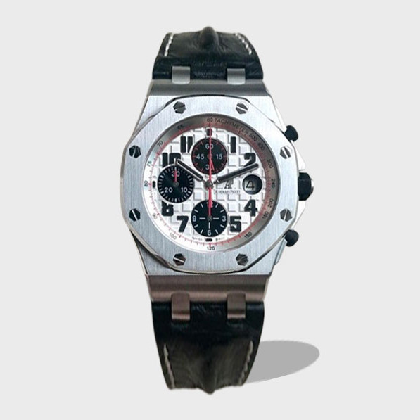 로얄오크 오프쇼어 스틸 화이트/블랙 다이얼 / JF 26170ST / 42mm / cal.3126 무브먼트로 업그레이드! 42mm