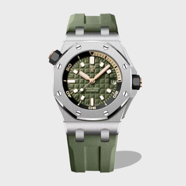 로얄오크 오프쇼어 스틸 카키그린 / BF 15720ST / 42mm / cal.4308 무브먼트로 업그레이드! 42mm*14.2mm