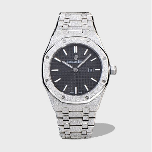 로얄오크 프로스트 골드 블랙다이얼 / OM 67653 / 37mm / 쿼츠 무브먼트 37mm*7mm