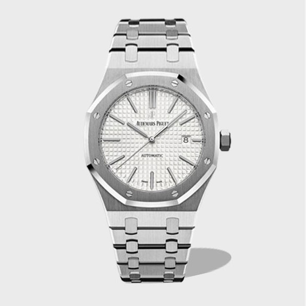 로얄오크 스틸 화이트다이얼 / JF 15400ST / 41mm / cal.3120 무브먼트로 업그레이드!
