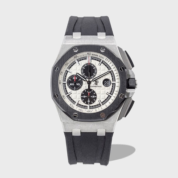 로얄오프 오프쇼어 화이트/블랙 다이얼 러버밴드 / JF 26400SO / 44mm / cal.3126 무브먼트로 업그레이드!
