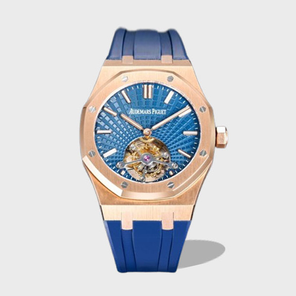 로얄오크 뚜르비옹 로즈골드 블루다이얼 / R8 26522OR / 41mm / cal.2924 무브먼트로 업그레이드! 41mm*10.6mm