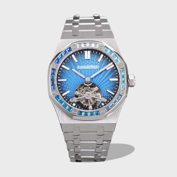 로얄오크 뚜르비옹 스틸 엑스트라씬 블루다이얼 / R8 26521PT / 41mm / cal.4302 무브먼트로 업그레이드! 41mm*10.6mm