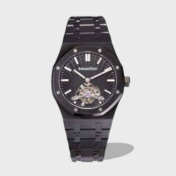 로얄오크 뚜르비옹 올블랙 / R8 26522CE / 41mm / cal.2924 무브먼트로 업그레이드! 41mm*10.6mm