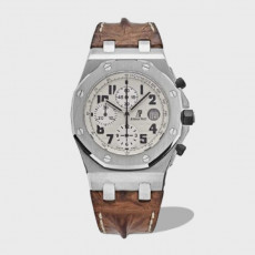 로얄오크 오프쇼어 화이트 브라운 레더스트랩 / JF 26170ST / 42mm*16mm