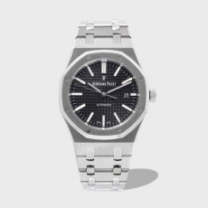 로얄오크 스틸 블랙 다이얼 / ZF 15400ST / 41mm / cal.3120 무브먼트로 업그레이드! 41mm*9.8mm