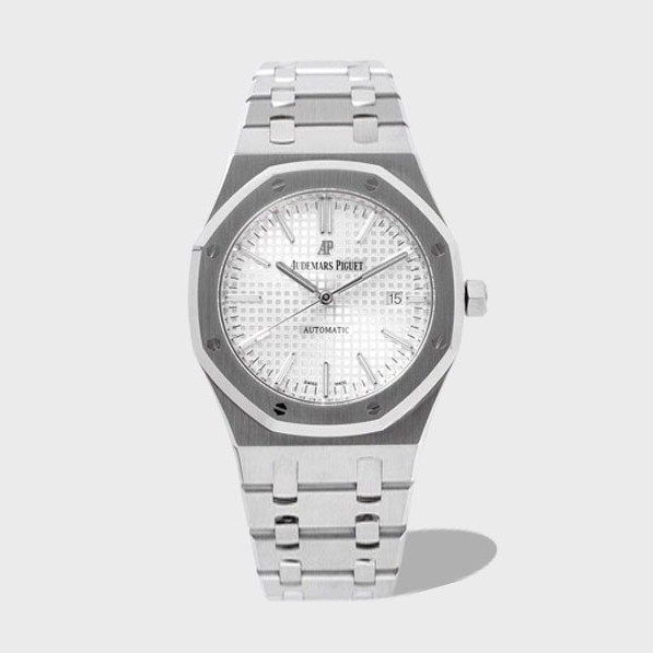 로얄오크 스틸 화이트 다이얼 / ZF 15400ST / 41mm / cal.3120 무브먼트로 업그레이드! 41mm*9.8mm