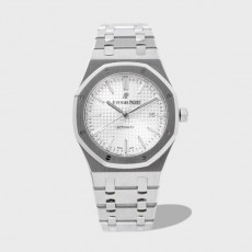 로얄오크 스틸 화이트 다이얼 / ZF 15400ST / 41mm / cal.3120 무브먼트로 업그레이드! 41mm*9.8mm
