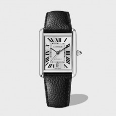 탱크 머스트 오토 스틸 시계 XL 블랙 레더 스트랩 / AF WSTA0040 / 사이즈 31x41mm