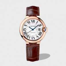발롱 블루 드 화이트 다이얼 오토매틱 가죽 스트랩 시계 / W6920097 / 33mm  / 사이즈 직경33MM