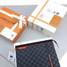 루이비통 다미에 코발트 레이스 코팅 캔버스 포쉐트 보야주 MM N60241