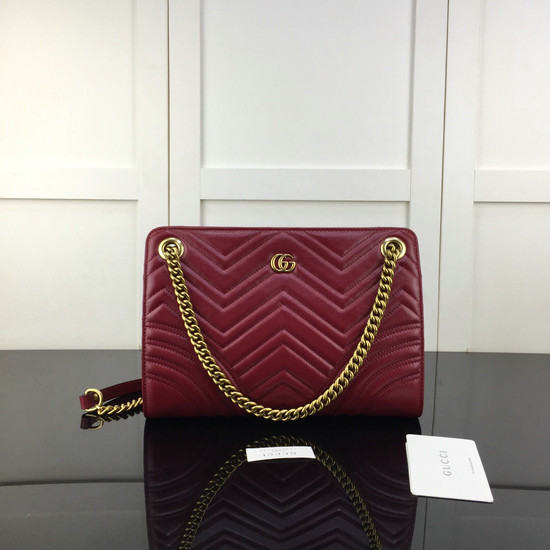 GG 마몽 마틀라세 미디엄 숄더백 524592