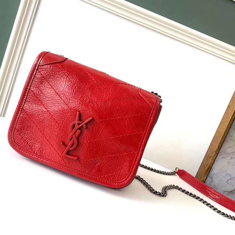 송아지 가죽 니키 체인 월릿 /19X15X6