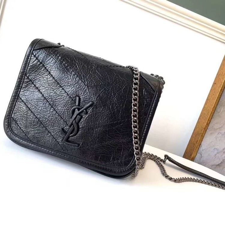 송아지 가죽 니키 체인 월릿 /19X15X6