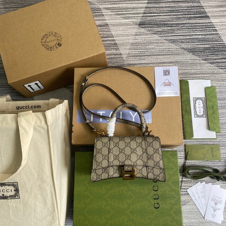 구찌 GUCCI 아워글래스 탑 핸들백 658575