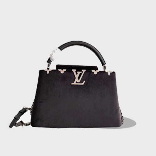 루이비통 카퓌신 핸드백 블랙 M48865 미디엄