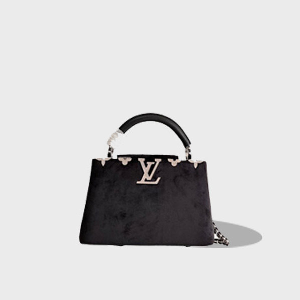 루이비통 카퓌신 핸드백 블랙 M48865