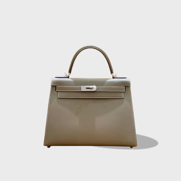 켈리 28 엡송 엘리펀트 그레이 실버 버클 /올수공 /엡송가죽