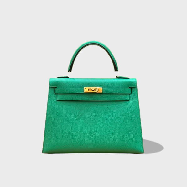 켈리 25 엡송 대나무 그린 골드 버클 / 올수공 / 엡송가죽