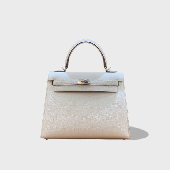 켈리 25 엡송 밀크 쉐이크 실버 버클 / 올수공 / 엡송가죽