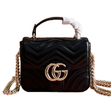 구찌 GG 마몽 미니 탑 핸드백 811238 AAECK 6207