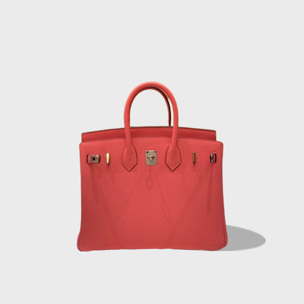 버킨 25 토고 립스틱 핑크 실버 버클 / 올수공 / 토고가죽