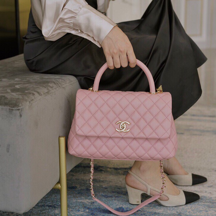 캐비어 코코핸들 미디엄 플랩백 / 29X18X12