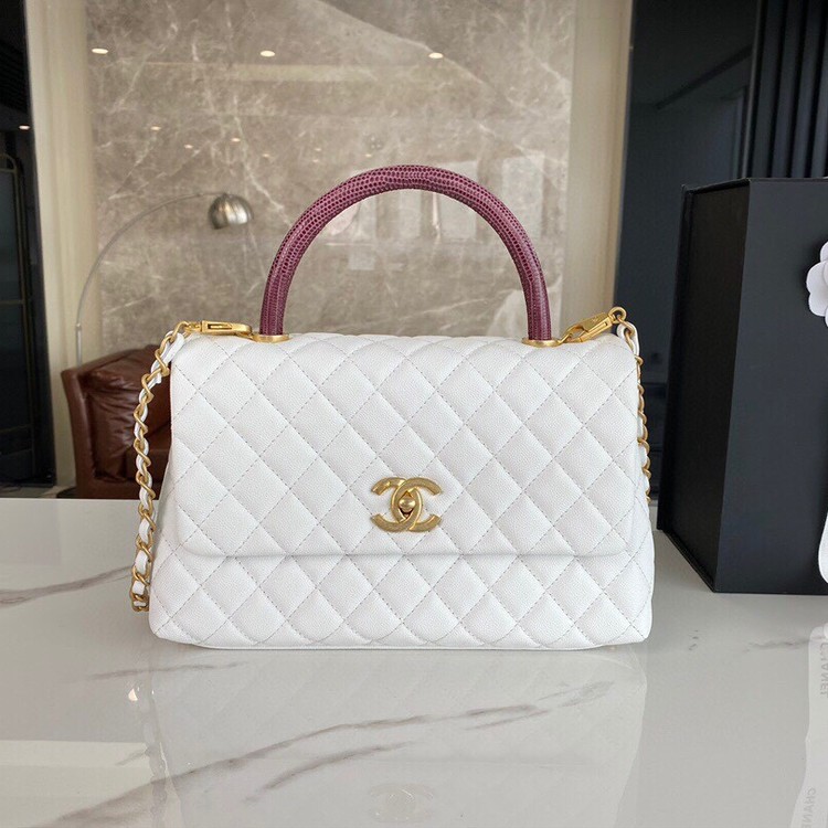 캐비어 코코핸들 미디엄 플랩백 / 29X18X12