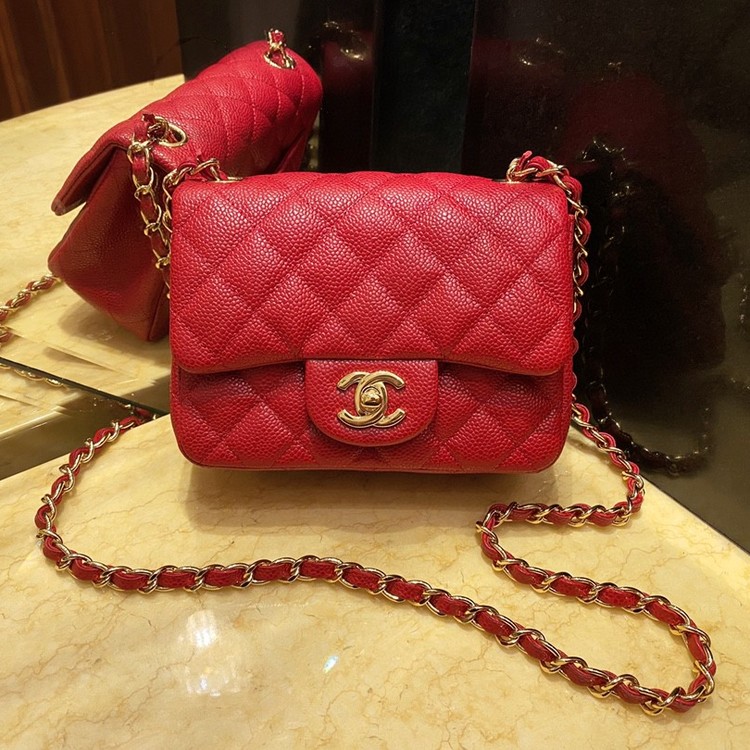 캐비어 클래식 미니 플랩백 쁘띠삭 1115 / 17x13x7