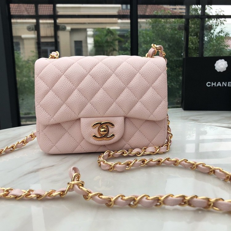 샤넬 캐비어 클래식 미니 플랩백 쁘띠삭 1115 / 17x13x7