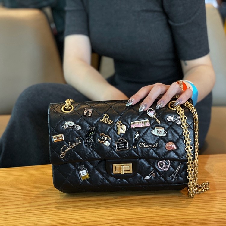 샤넬 빈티지 카프스킨 2.55 스몰 핸드백 / 24cm