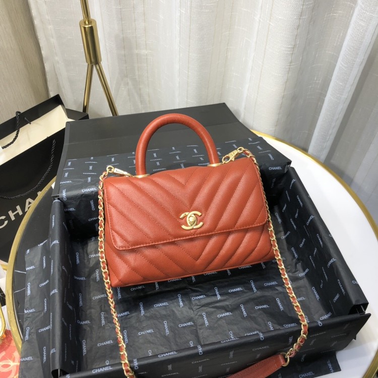 샤넬 쉐브론 코코핸들 스몰 플랩백 / 24X14X10